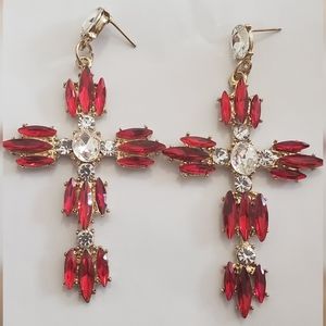 RED CROSS EARRINGS